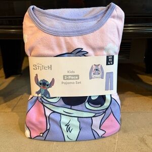 NWT Disney Stitch Pink and Purple Pajama Set size XS 4/5